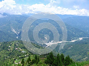 Panoramic view of teesta valley photo