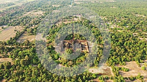 The panoramic view of the temple of Banteay Samre in the city of Angkor