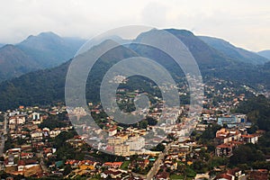 Panoramic view of Teresopolis, Brazil