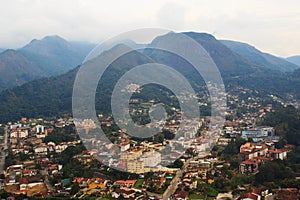 Panoramic view of Teresopolis, Brazil photo