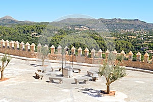 Panoramic view from the terrace in Arta Mallorca photo