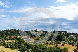 Panoramic view from the terrace near the Porcelain Museum in the Pitti Palace