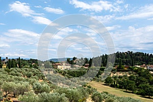 Panoramic view from the terrace near the Porcelain Museum in the Pitti Palace