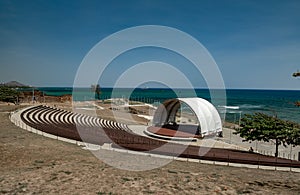 Amphitheater la Puntilla, ancient wall, historical architecture, Puerto Plata, Dominican Republic photo