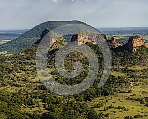 Panoramic view of Three stones mount da Indio stone photo