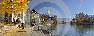 Panoramic view from Thun City. Switzerland