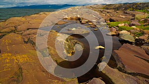 Panoramic view to Altafjorden, finnmark, Norway