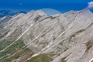 Panoramic view to Banski Suhodol Peak and Koncheto, Pirin Mountain photo