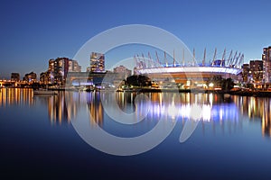 Panoramic view to BC Place Stadium. Vancouver, Canada photo