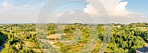 Panoramic view to the Countyside from Lari in Italy,Tuscany