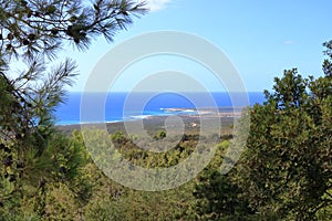 Panoramic view to the Crystal water on Lara beach near Paphos, Cyprus