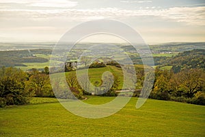 Panoramic view to the south of Germany