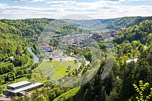 panoramic view to Sulz Germany