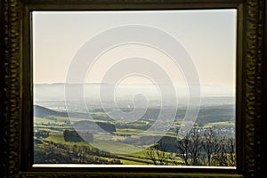 Panoramic view to the Swabian Alb highlands, Germany
