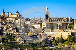 Panoramic view of Toledo, Spain