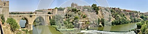 Panoramic view of Toledo historical city at south part of Spain
