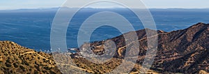 Panoramic view from Top of Catalina Island