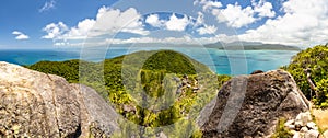 Panoramic view from the top of Fitzroy Island