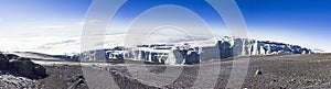 Panoramic view from top of Kilimanjaro