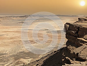 Panoramico da collegare sul deserto 