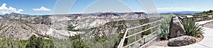 A Panoramic View of the top of the Tent Rocks National Monument