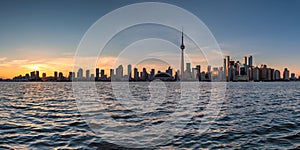 Panoramic view of Toronto city skyline