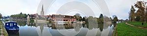 Panoramic view of the town Abingdon on Thames