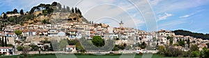 Panoramic view of the town of Cadenet - Luberon - France