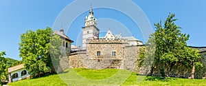 Panoramic view at the Town Castle in Kremnica, Slovakia