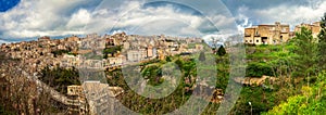 Panoramic view of the town Enna, Sicily