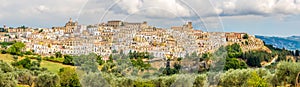 Panoramic view at the town Ferrandina - Italy
