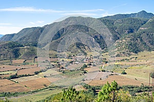 Panoramic view of the town of Santa Rosa in the Municipality of Mascota Jalisco. photo