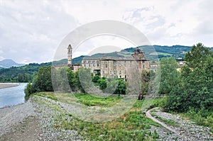Panoramic view of Travo. Emilia-Romagna. Italy.