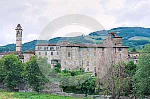 Panoramic view of Travo. Emilia-Romagna. Italy.