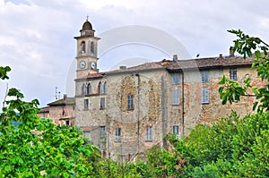 Panoramic view of Travo. Emilia-Romagna. Italy.
