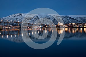 Panoramic view on Tromso in Norway