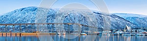 Panoramic view on Tromso, Norway, Tromso At Winter Time, Norway