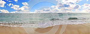 Panoramic view of tropical beach