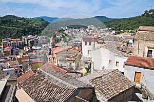 Panoramic view of Tursi. Basilicata. Italy.