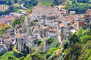 Panoramic view of Tursi. Basilicata. Italy. photo