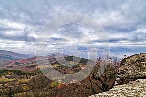 Panoramic view of Tuscan Apennines