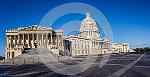 Panoramic view of United States Capitol Building - Washington, DC, USA