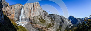 Panoramic View from Upper Yosemite Falls Trial, Yosemite National Park, California