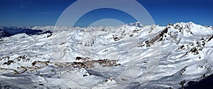 Panoramic view of Val Thorens. France photo