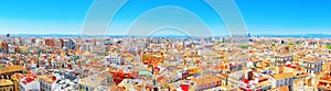 Panoramic view of Valencia, is the capital of the autonomous co