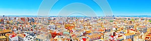 Panoramic view of Valencia, is the capital of the autonomous co photo