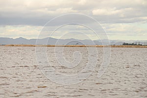 Panoramic View of Valencia Skyline Across Albufera Waters