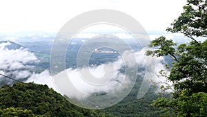 A panoramic view of the valley from the Wayanad ghats