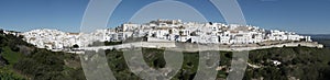 Panoramic view of Vejer de la Frontera, a pretty white town in the province of Cadiz, Andalusia, Spain photo