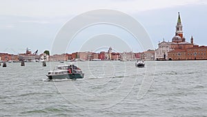 Panoramic View Of Venice City, Italy.